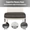 Mind Reader Air-Cloud Seat Cushion, Ergonomic Support for Posture, Pressure Relief, and Pain Reduction, Portable with Washable Cover, Memory Foam, Gray